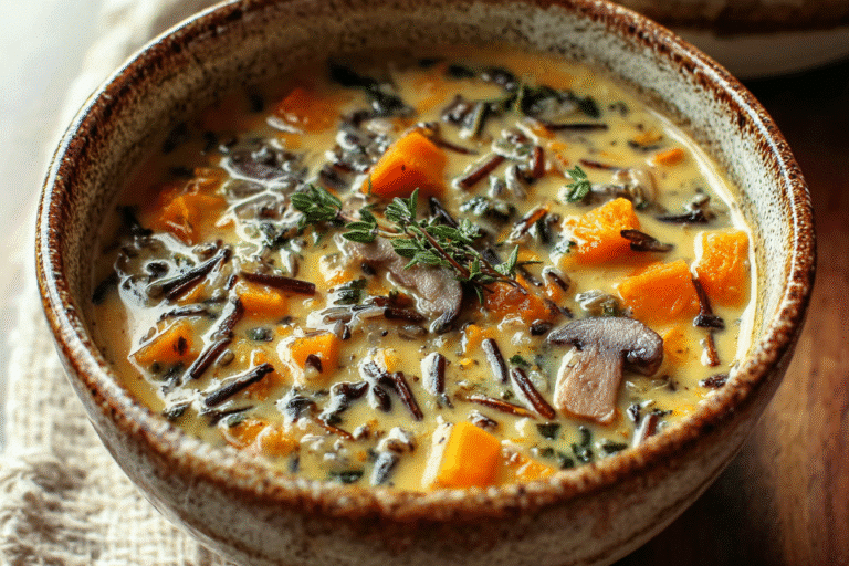 Cozy Autumn Wild Rice Soup: A Heartwarming Recipe for Chilly Days