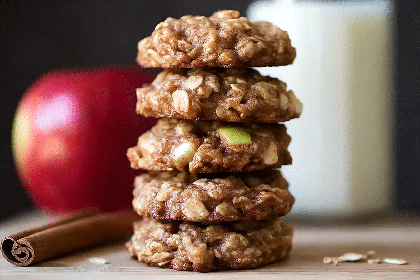 Apple Cinnamon Oatmeal Cookies