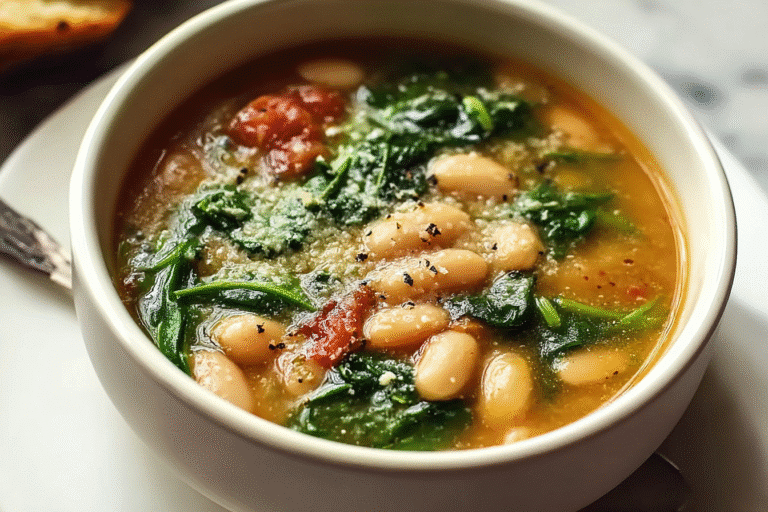 Cannellini Bean and Spinach Soup