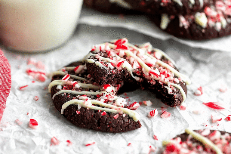 Gluten-free Chocolate Peppermint Cookies for Christmas