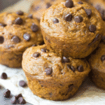 Healthy Pumpkin Chocolate Chip Muffins