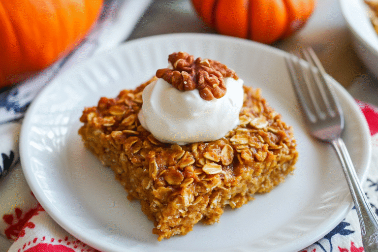 Pumpkin Baked Oatmeal