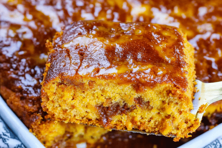 Pumpkin Honey Bun Cake