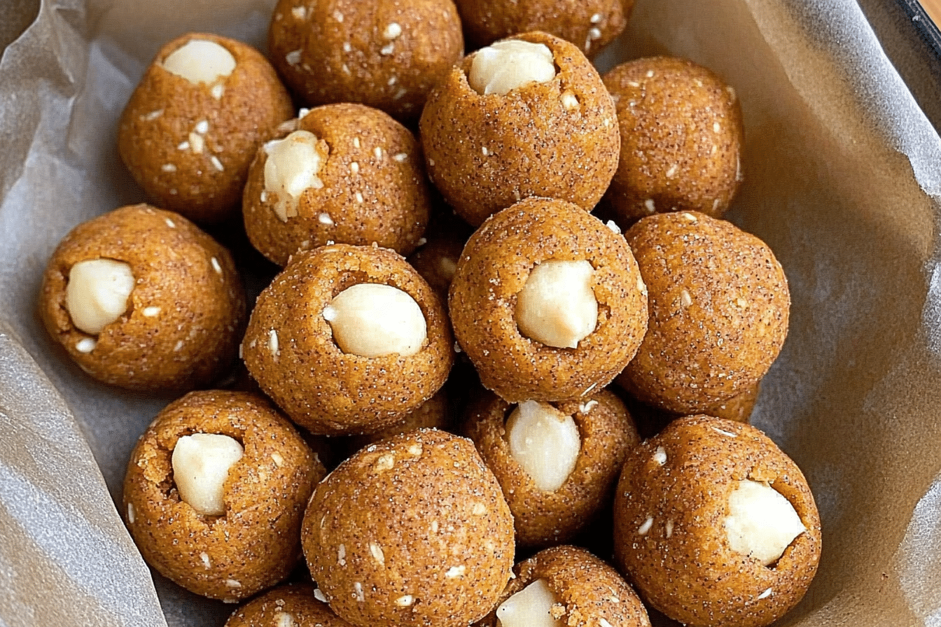 Pumpkin Snickerdoodle Protein Bites