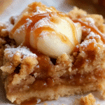Salted Caramel Apple Crumble Bars
