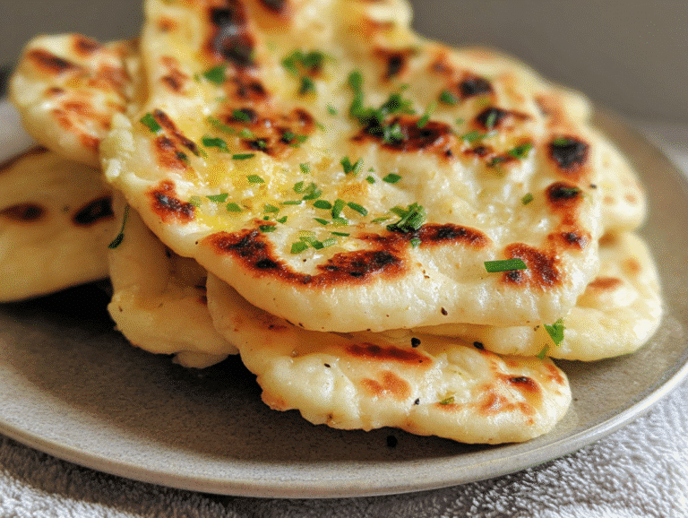 2 Ingredient Dough Naan Bread