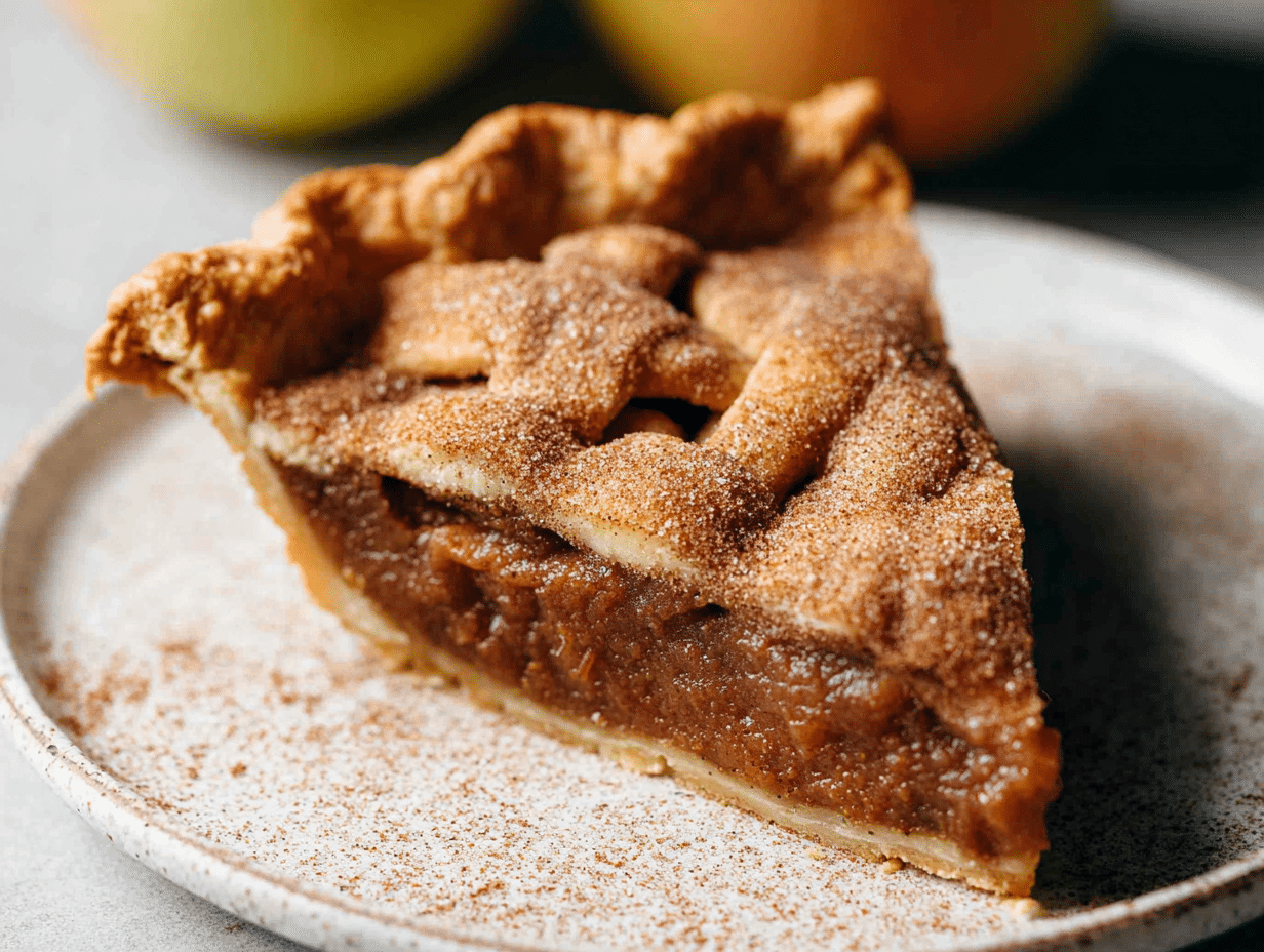 Cinnamon Sugar Apple Butter Pie