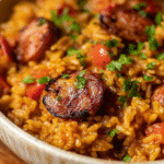Easy Cajun Dirty Rice with Sausage