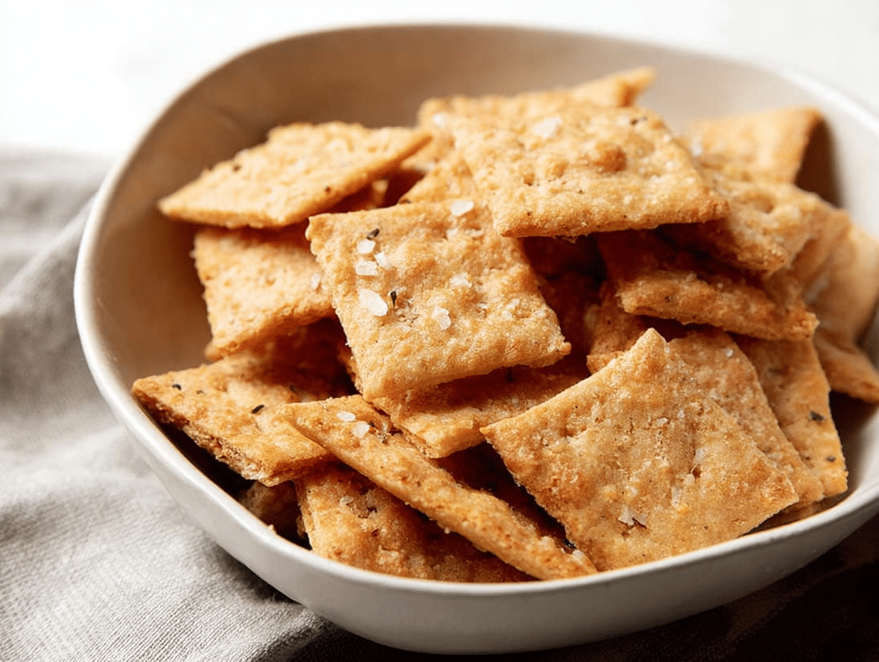 Easy Gluten Free Sourdough Discard Crackers