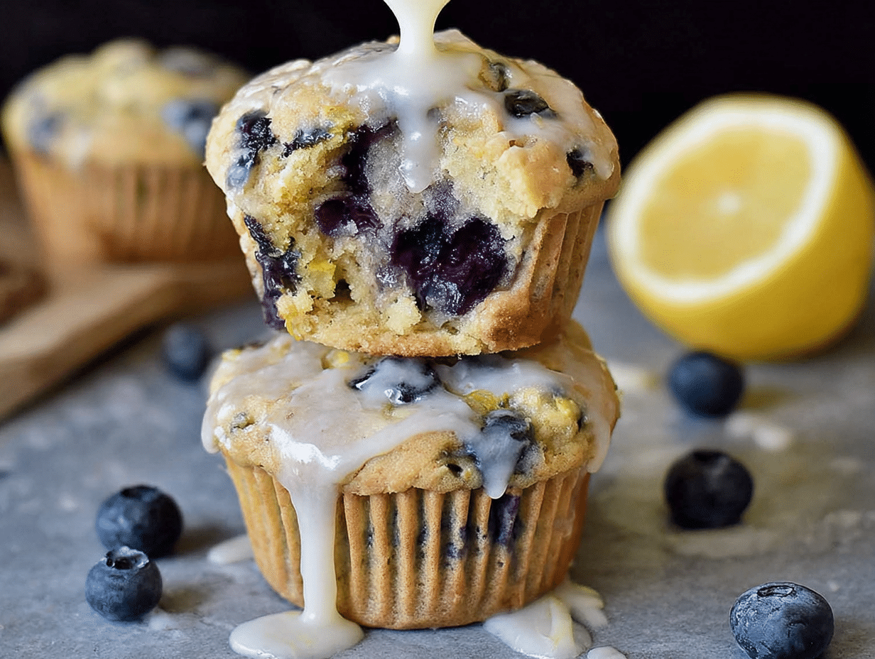 Gluten-Free Blueberry Lemon Muffins