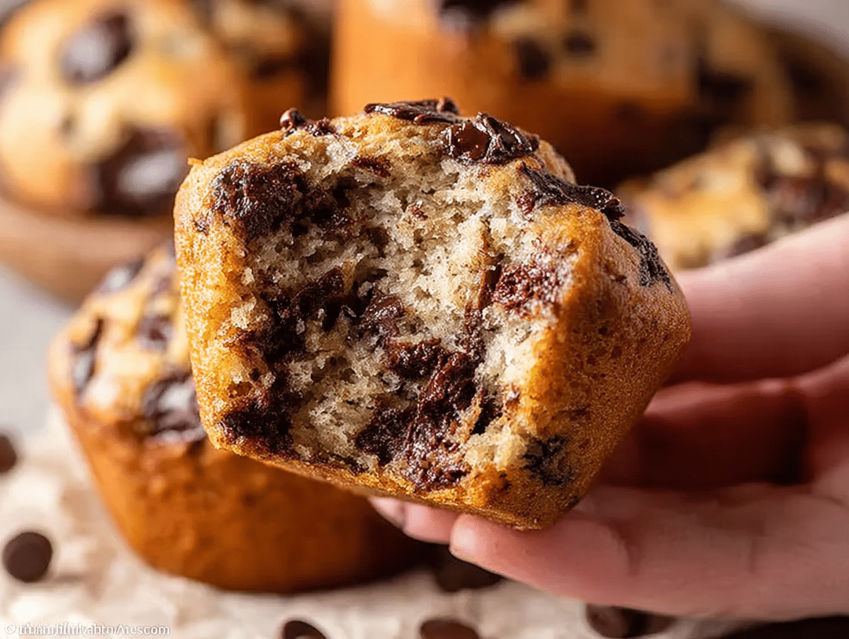 Gluten Free Chocolate Chip Banana Muffins