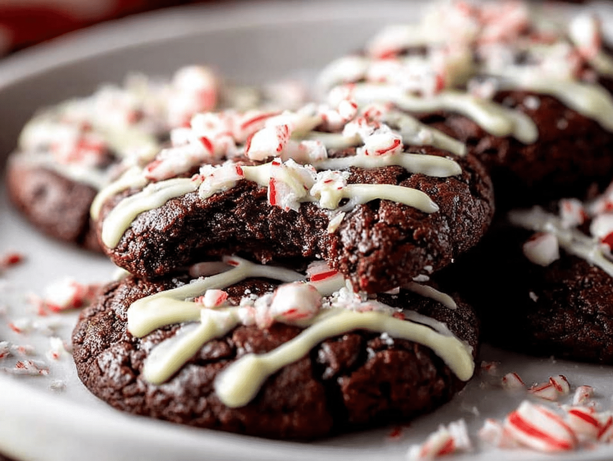 Gluten-Free Chocolate Peppermint Cookies