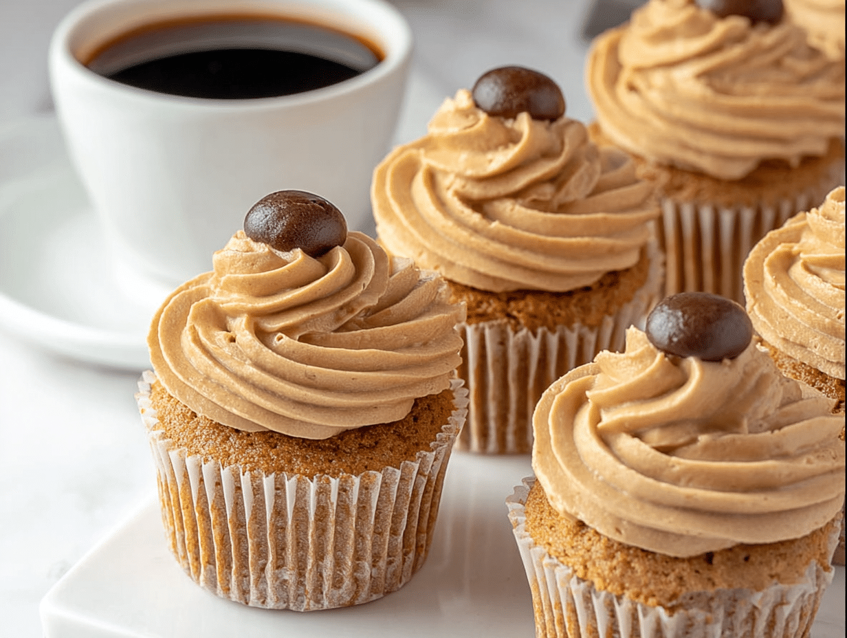Gluten-Free Coffee Cupcakes with Coffee Buttercream Frosting