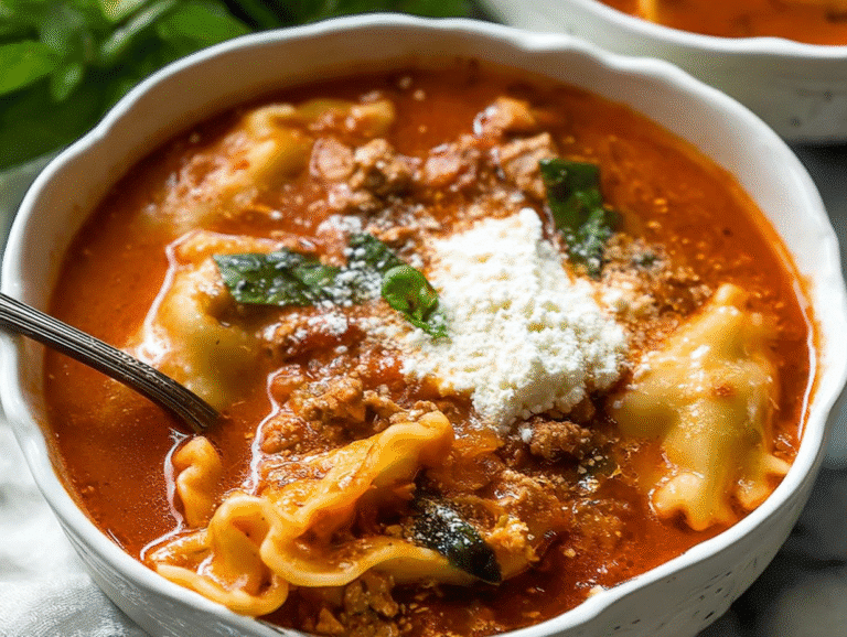 Gluten Free Lasagna Soup (Dairy Free)