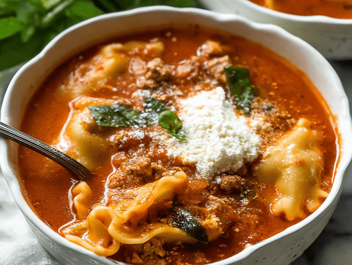 Gluten Free Lasagna Soup (Dairy Free)