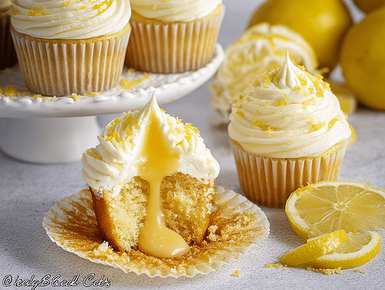 Gluten-Free Lemon Cupcakes with Lemon Frosting