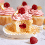 Gluten-Free Lemon Cupcakes with Raspberry Frosting