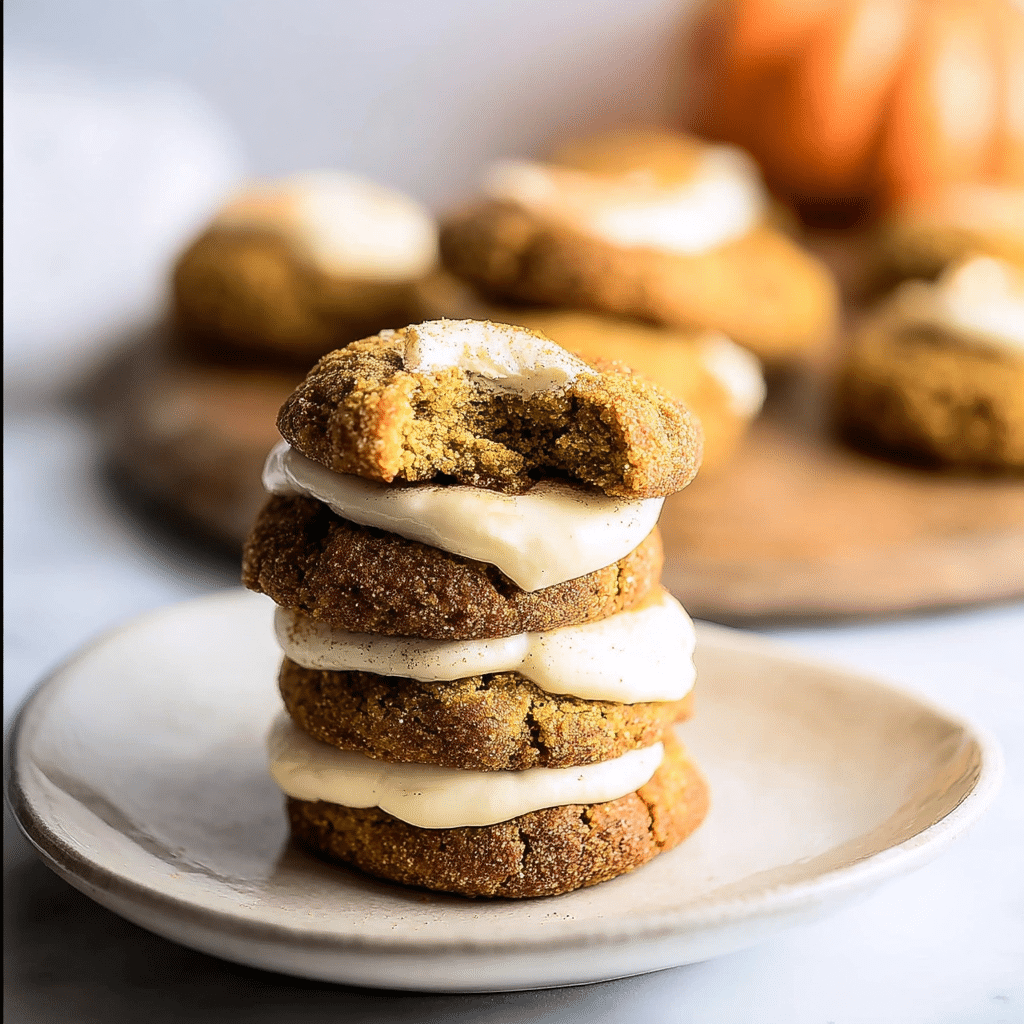 Gluten Free Pumpkin Cookies with Cream Cheese