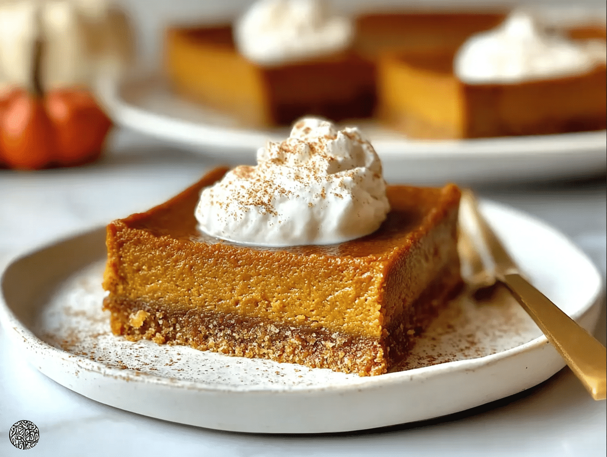 Gluten-Free Pumpkin Pie Bars