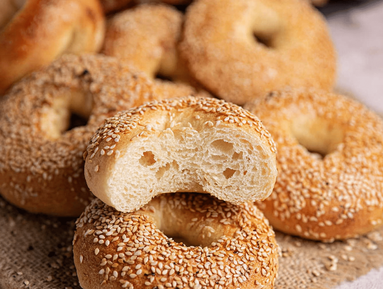 Gluten Free Sesame Bagels