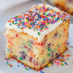 Gluten Free Vanilla Pound Cake with Sprinkles