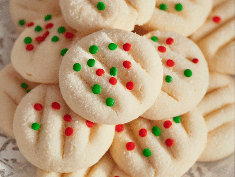 Gluten-Free Whipped Shortbread Cookies (Vegan)