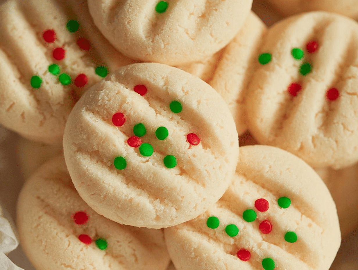 Gluten-Free Whipped Shortbread Cookies (Vegan)