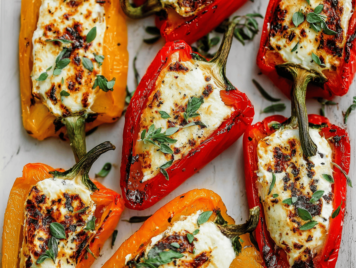 Goat Cheese Stuffed Mini Peppers