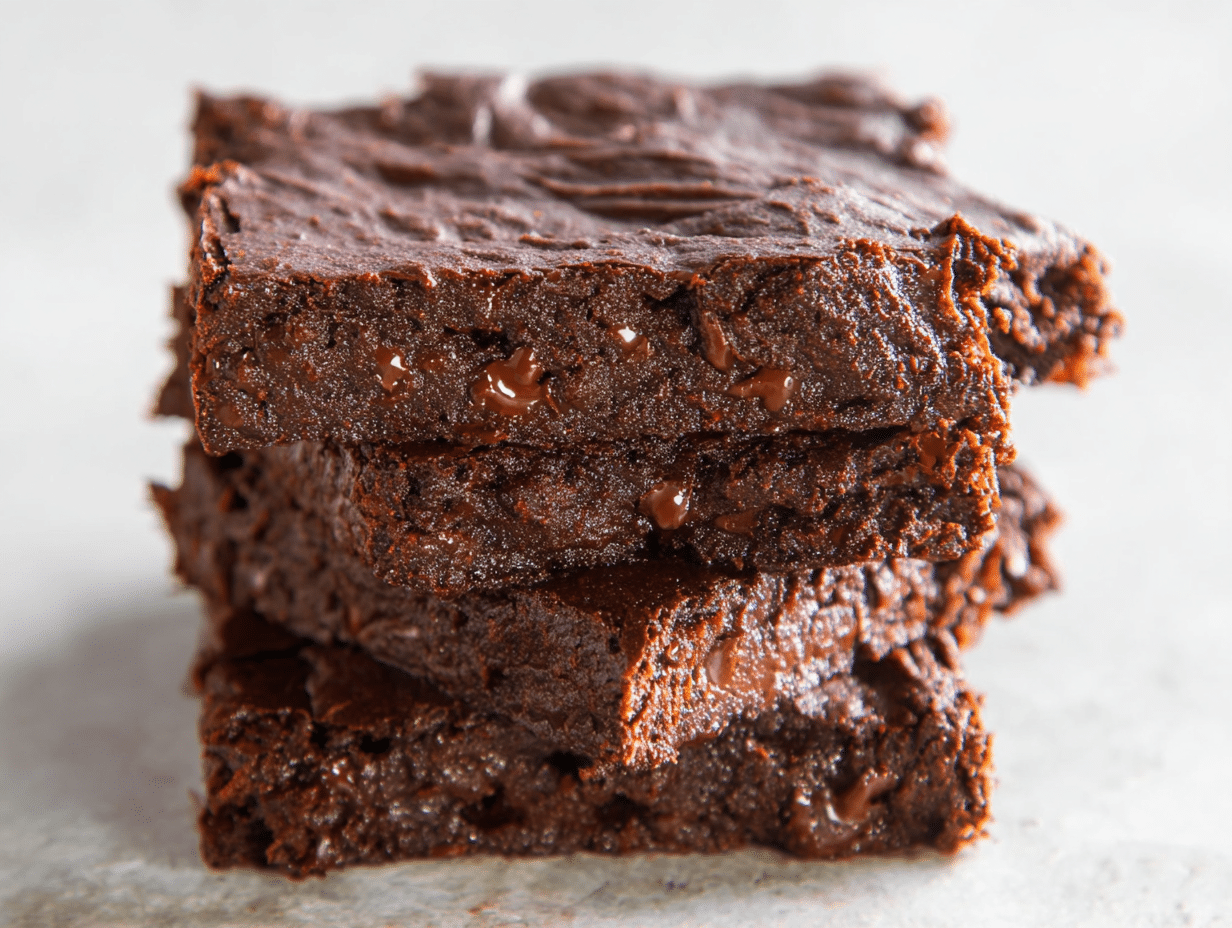 Gooey Flourless Pumpkin Brownies
