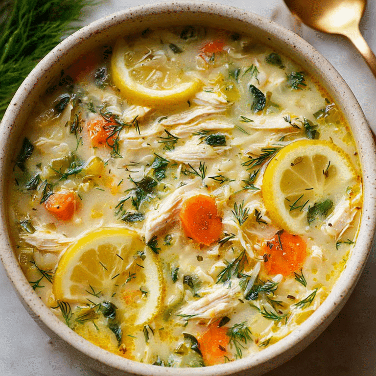Greek Lemon Chicken Soup