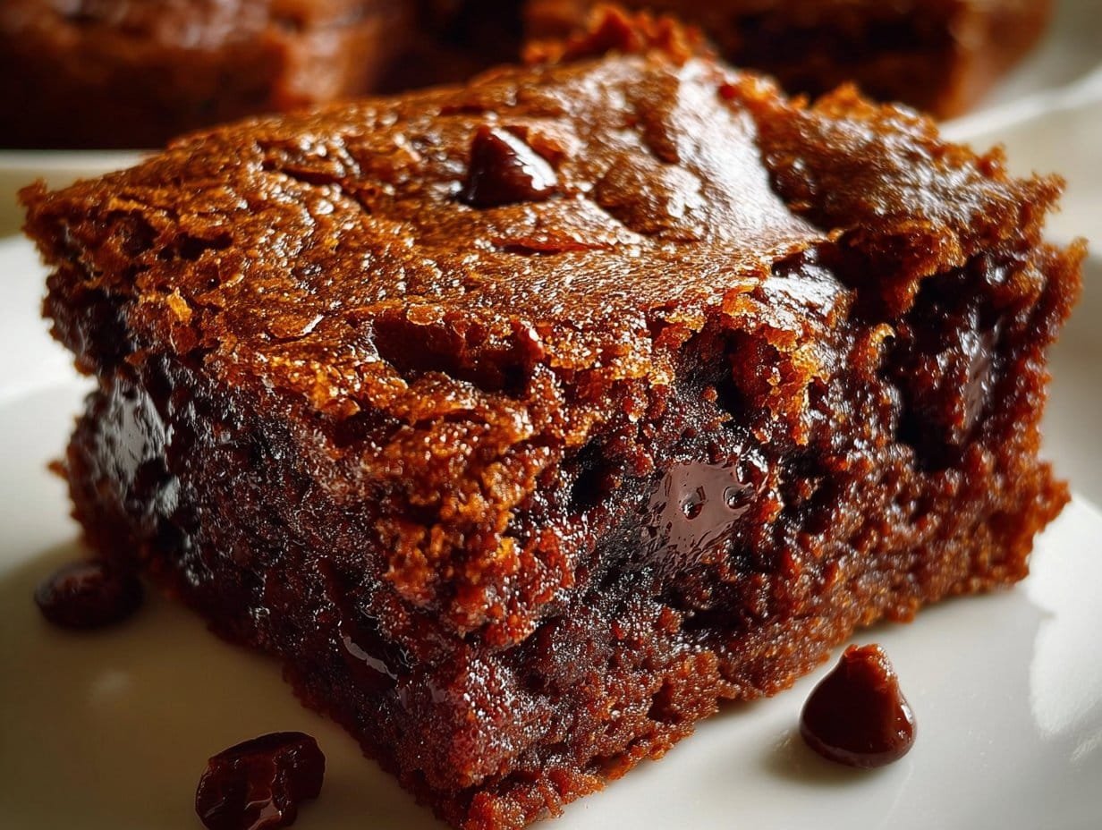 Gooey Flourless Pumpkin Brownies