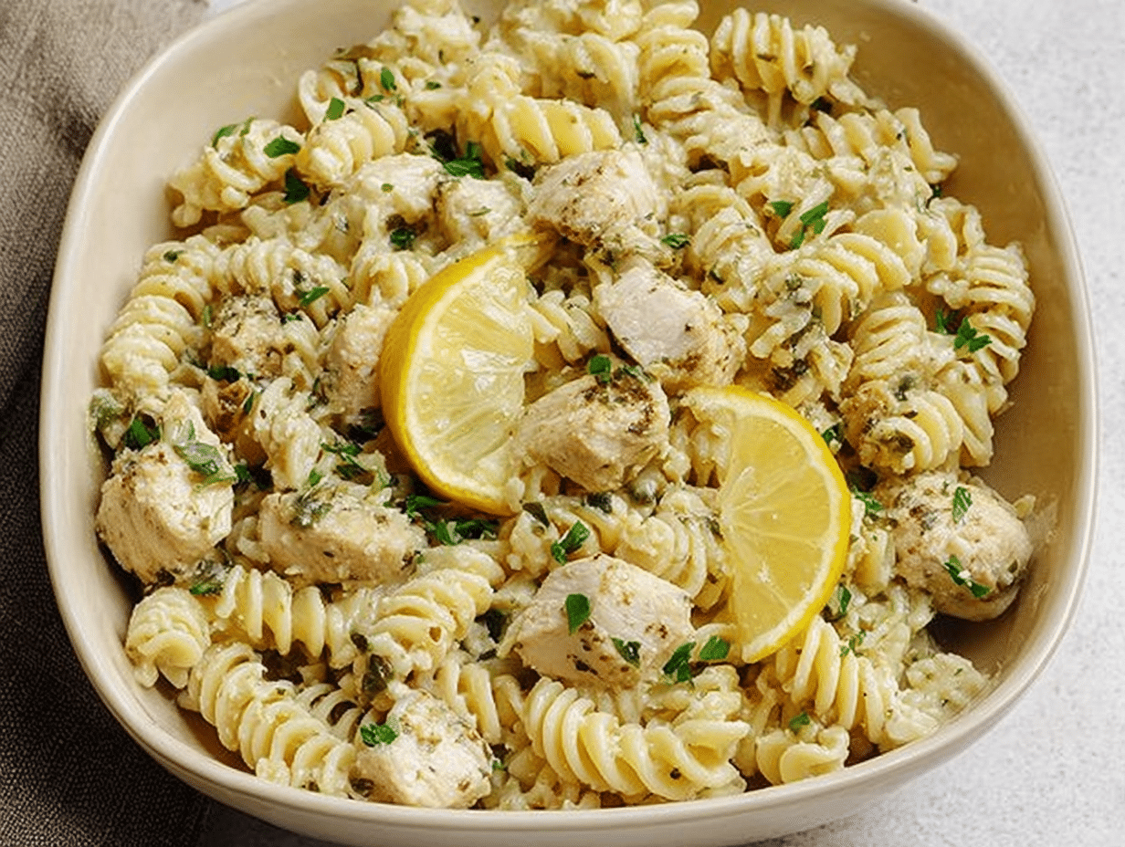 Lemon Chicken Pasta Bake