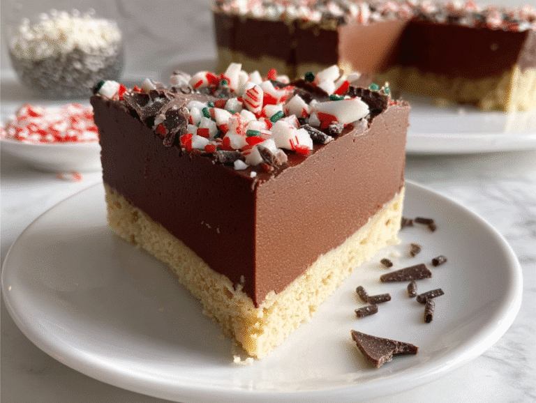 No Bake Peppermint Tart