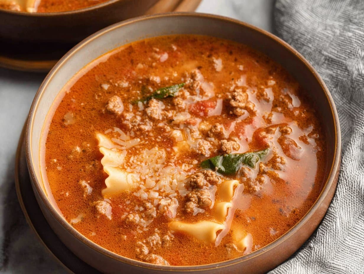 Gluten Free Lasagna Soup (Dairy Free)