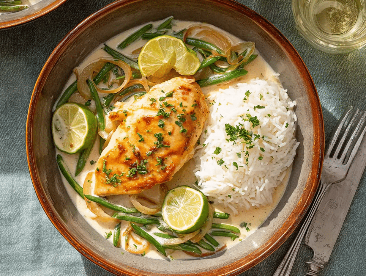 Whole30 Coconut Lime Chicken Skillet