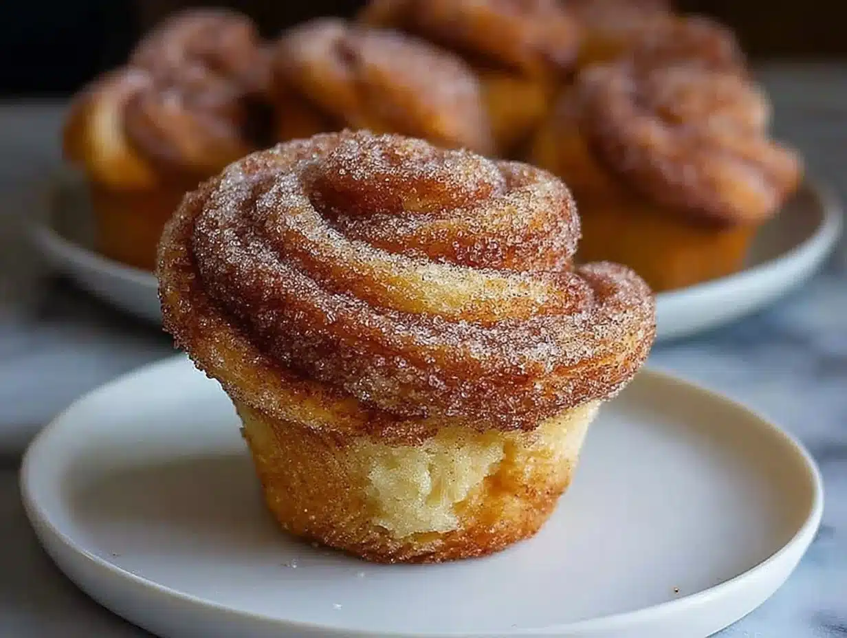 Delicious gluten free cruffins fresh out of the oven