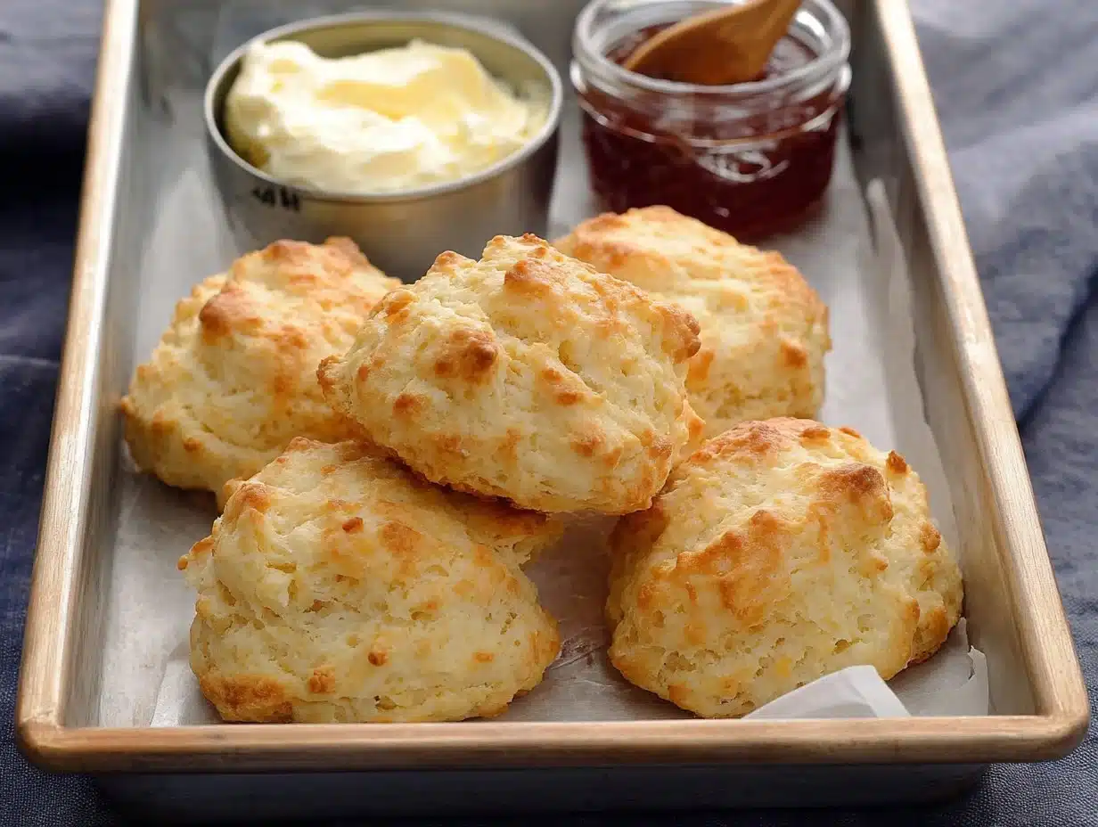 Delicious gluten-free drop biscuits fresh from the oven.