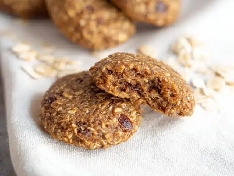 Healthy vegan date cookies made with wholesome ingredients