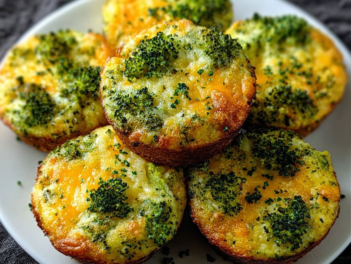 Low Carb Broccoli Cheese Rounds