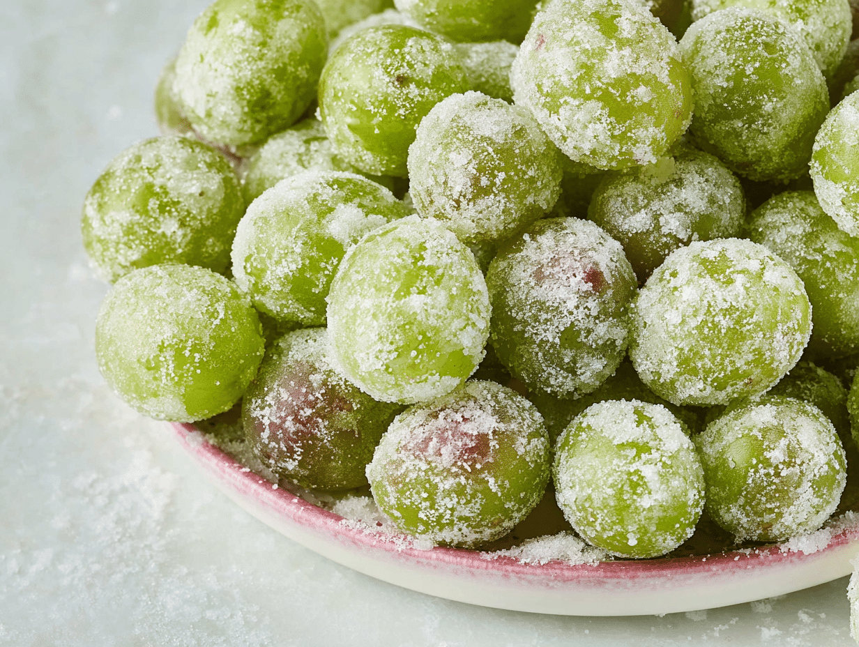 3-Ingredient Frozen Candied Grapes
