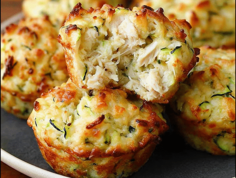 Chicken, Cheese, and Zucchini Muffins