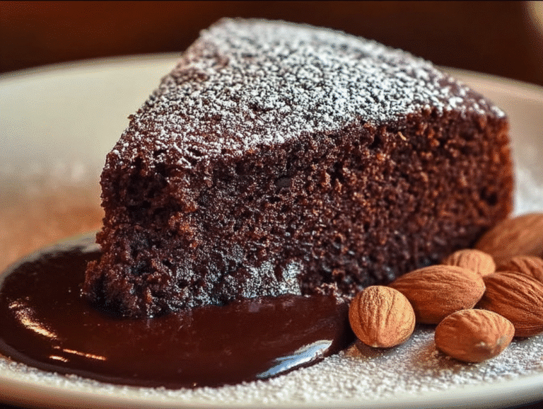 Chocolate Almond Yogurt Cake