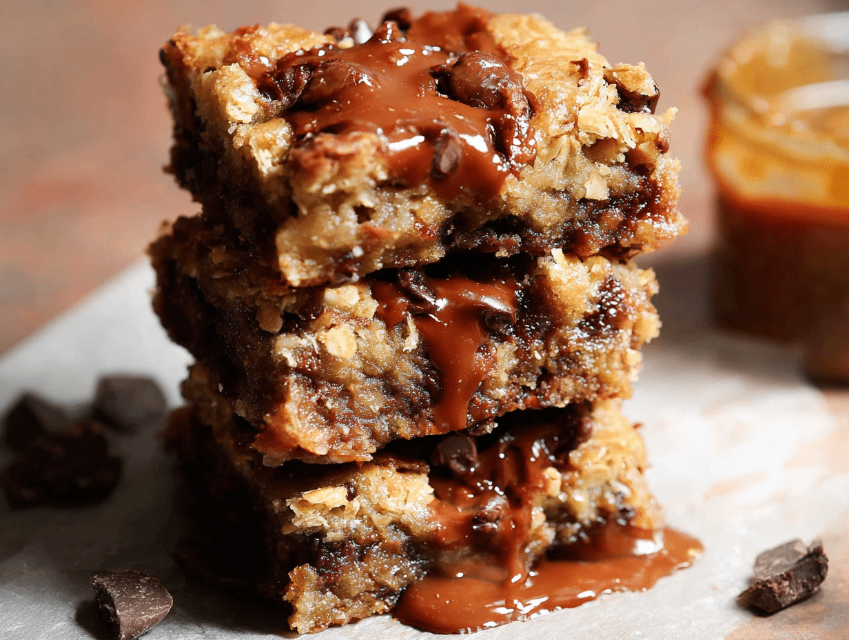 Chocolate Chip Oatmeal Cookie Bars