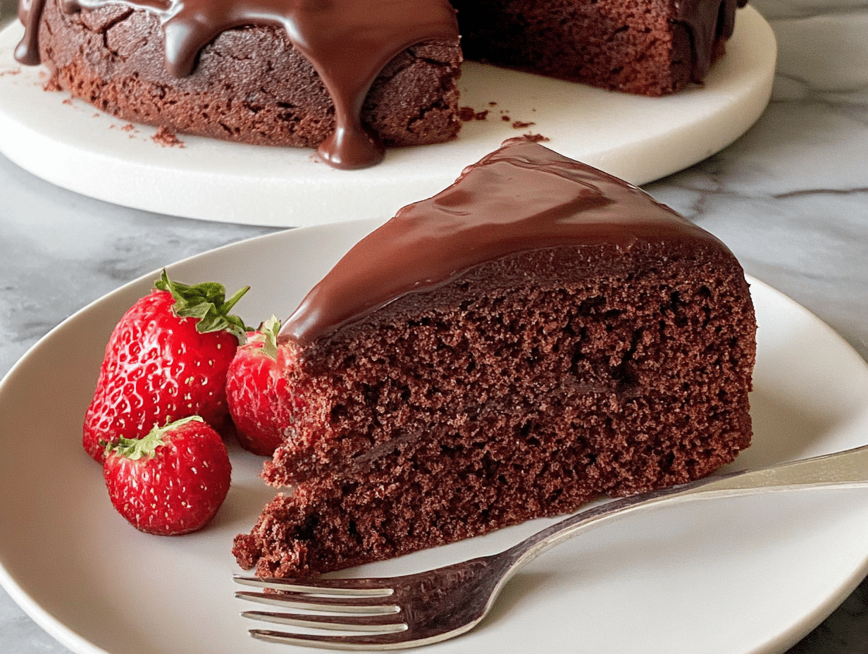 Chocolate Olive Oil Cake with Almond Flour