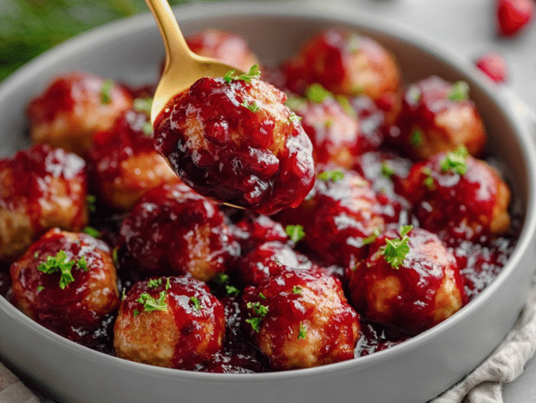 Christmas Cranberry Meatballs