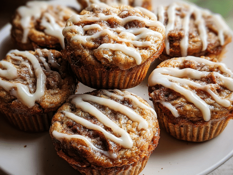 Cinnamon Roll Protein Muffins