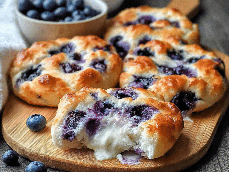 Cottage Cheese Blueberry Cloud Bread