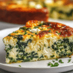 Cottage Cheese and Spinach Crustless Quiche