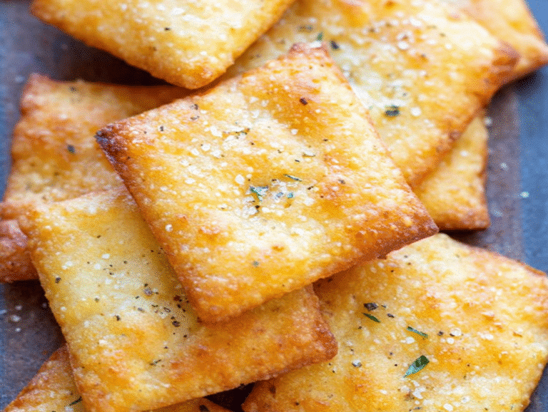 Crispy Keto Almond Flour Crackers