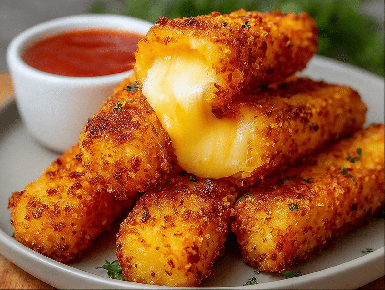 Crispy Potato Cheese Sticks